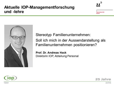 Jubiläumsschrift von Prof. Dr. Andreas Hack