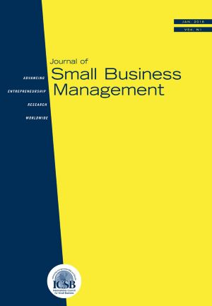 Cover Journal of Small Business Management