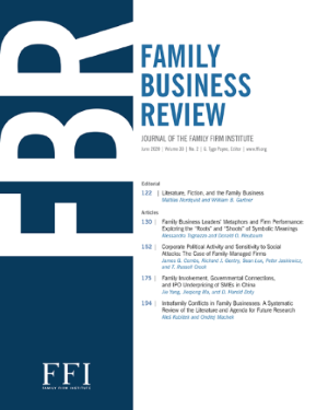 Cover Journal Family Business Review