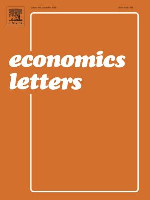 Cover Journal Economics Letters