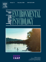 Cover der Ausgabe April 2021 des «Journal of Environmental Psychology»