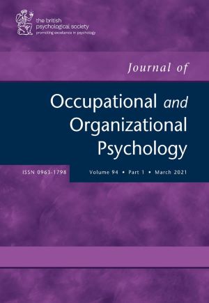Titelseite Journal of Occupational and Organiational Psychology