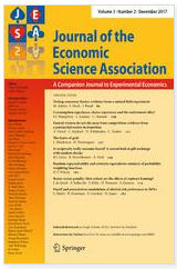 Cover vom Journal of the Economic Science Association