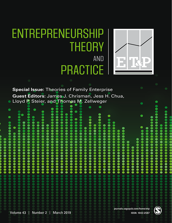 Titelseite der Zeitschrift Entrepreneurship Theory & Practice