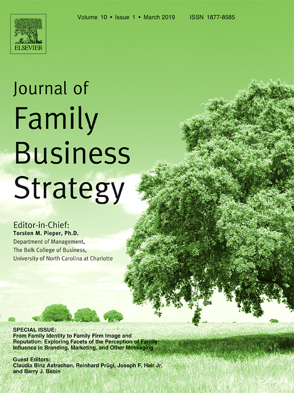 Cover Journal of Family Business Strategy