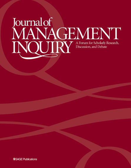Cover Journal of Management Inquriy